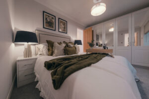 The Warkton Platinum Bedroom 1 showing wardrobes